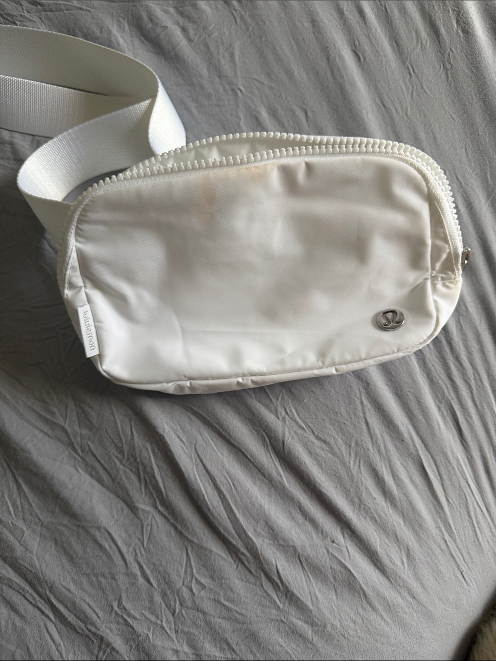Lululemon White Nylon Belt Bag